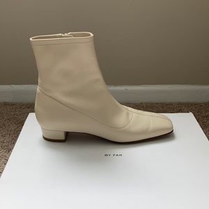 Worn once Italian leather booties.